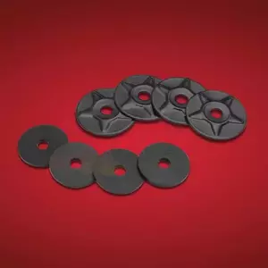 Show Chrome beschermende rubberen pads zwart - 4-231BK-4