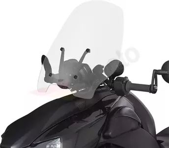 Čelní sklo motocyklu průhledné Zobrazit Chrome-2