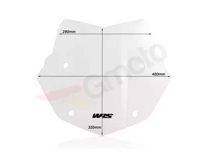 Motorrad Windschild WRS Enduro BM026T transparent-4
