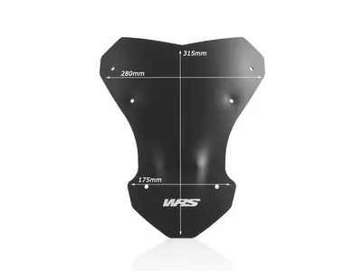 Motorkerékpár szélvédő WRS Sport Honda CRF 1000 L fekete matt-2