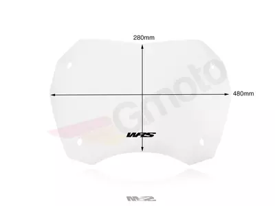 Motorrad Windschild WRS Sport HO017T transparent-2
