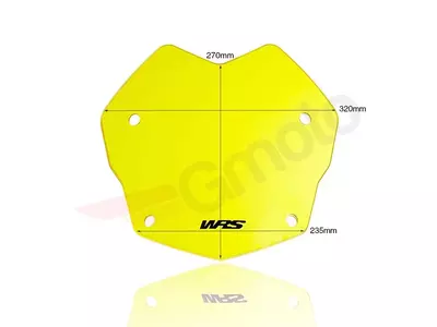 WRS Rallye motorkerékpár szélvédő BMW R 1250 GS sárga-4