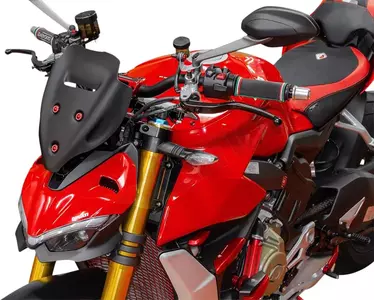 WRS Sport Ducati SF V4 parabrezza moto nero opaco-9