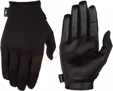 Stealth Thrashin Supply Co δερμάτινα γάντια μοτοσικλέτας μαύρα M