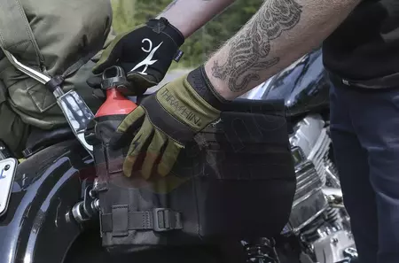 Motociklističke rukavice Covert Thrashin Supply Co crne i maslinaste S-2