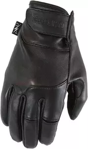 Kožne motociklističke rukavice Siege Thrashin Supply Co crne S-1