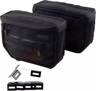 Boční tašky pod sedadlo Thrashin Supply Co černé - TSB-0004