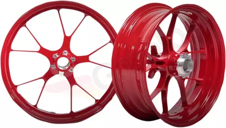 Hliníkové ráfky Titax s upevněním na řetězové kolo červené barvy - RWR600