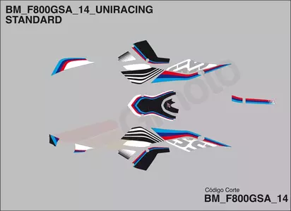 Uniracing stickerset BMW F800 GS ADV - 2021S