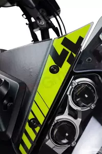 Uniracing Yamaha XTZ 690 geltonas lipdukų rinkinys-9