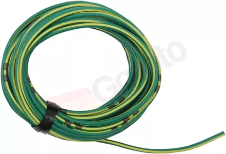 Spīdīgs elektriskais kabelis 14A 4mb dzelteni-zaļš - 16-679