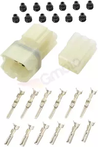 Złącze wtyczka z konektorami Shindy 6 pinów wodoodporna - 16-626