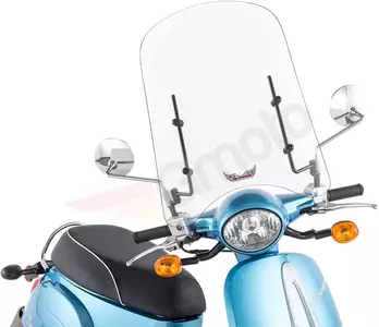 Vindruta för motorcykel Slipstreamer skoter 59,7 cm transparent