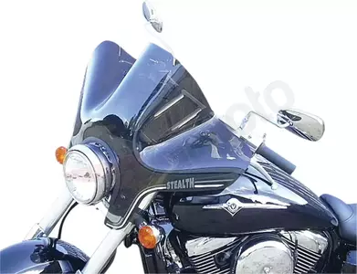 Čelní sklo na motorku Slipstreamer 35,5 cm tmavé-2