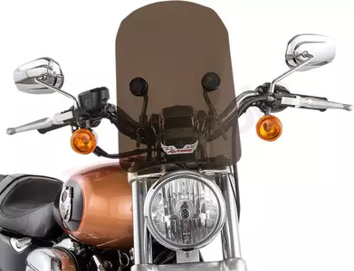 Slipstreamer vindruta för motorcykel 35,5 cm mörk - HD-3CHR-T