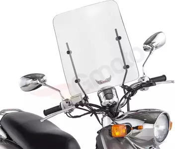 "Slipstreamer" motociklo priekinis stiklas 43 cm skaidrus - S-CF-30