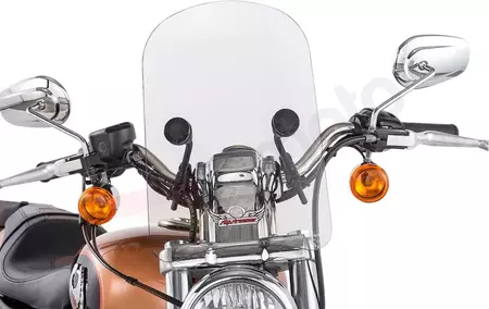 Čelné sklo na motorku Slipstreamer 35,5 cm priehľadné - HD-3-CLEAR