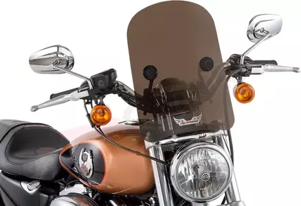 Slipstreamer Motorrad Windschutzscheibe 35,5 cm dunkel - HD-3-SMOKE