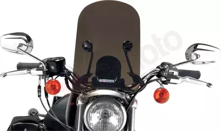 Čelní sklo na motorku Slipstreamer 35,5 cm tmavé-2
