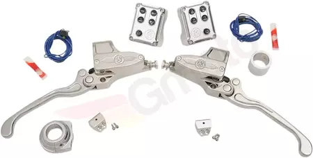 Комплект хромирани лостове за спирачки и съединител на Performance Machine - 0062-4022-CH