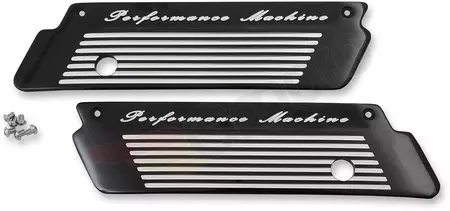 Osłony zatrzasków kufrów Performance Machine czarne  - 0200-2001-BM