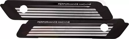 Osłony zatrzasków kufrów Performance Machine czarne  - 0200-2007-BM