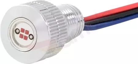 Diody LED PYBN hamulec / jazda / kierunkowskazy komplet srebrny - BOLTS-AMB-S