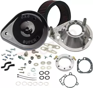 Carburettor/EFI Tear Drop S&S Cycle sort luftfilter - 170-0182A