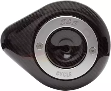Tapa filtro aire teardrop Stealth Tear Drop S&S Cycle carbono - 170-0501