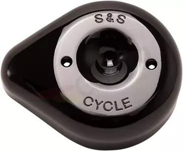 Luftfilterdeckel Stealth S&S Cycle glänzend schwarz - 170-0531