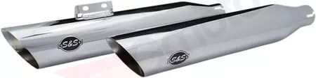 Slip-on geluiddempers Slash-Cut S&S Cycle chromen tips - 550-0753A