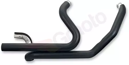 Tłumiki kompletne Header Dual System S&S Cycle czarne - 550-0143B