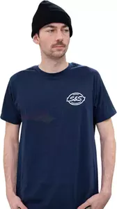 Moška majica S&S Cycle T-Shirt Navy blue XXL - 510-0679