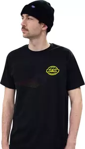 Vīriešu S&S Cycle T-Shirt melns 2XL - 510-0673