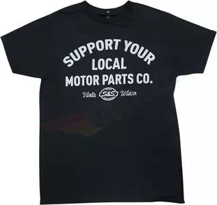 Maglietta Support S&S Cycle uomo nero M - 510-0710
