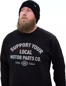 S&S Cycle sweatshirt til mænd, sort S