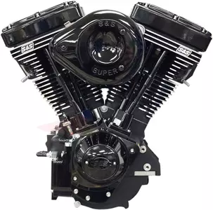 V124 komplet motor med S&S Cycle karburator sort - 310-0925