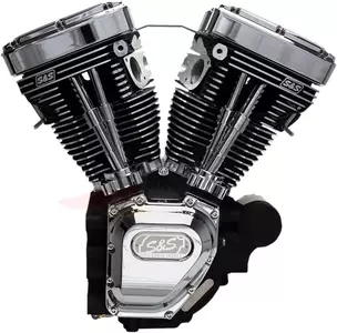Serie T124HC Long-Block S&S Cycle motore completo nero - 310-0400A