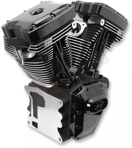 Kompletan T124HC S&amp;S Cycle motor, crni - 310-0831A