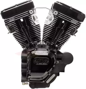 Complete motor T124HC lang blok S&S Cycle zwart - 310-0835A