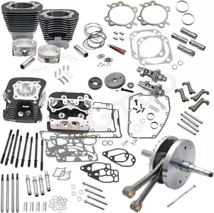124'' Hot Set-Up Engine Kit pre továrenské hlavy valcov S&S Cycle čierna - 900-0568