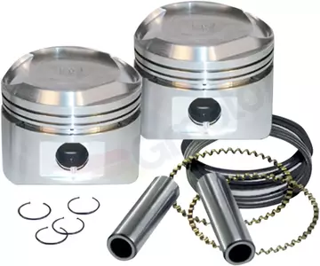 Pistons complets Super Stock Kit 3.500'' +0.010'' Basse Compression S&S Cycle - 92-2047