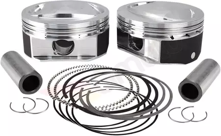 Pistons complets 4,000'' 110'' 10.6:1 Haute Compression Standard S&S Cycle - 920-0114