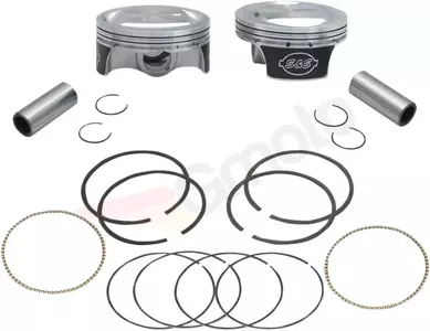 Pistons complets 103'' +.010'' Haute Compression Hot Set Up Kit Standard S&S Cycle - 106-0434
