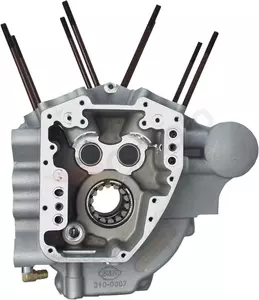 TwinCam 4.125'' Bore S&S Cycle silver engine crankcase - 310-0368