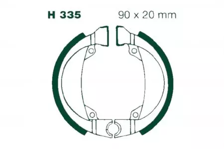 EBC 335 bremžu kluči - H335