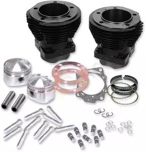 88" Stock Bore Stroker S&S Cycle cylinder set black - 91-9001