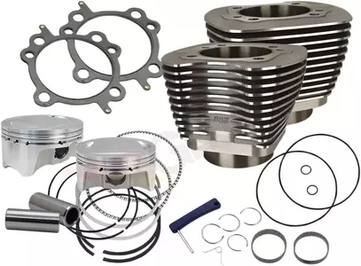 Cylinder Kit 110'' 4'' Bore Bolt-In Siderwinder Wrinkle S&S Cycle noir - 910-0651