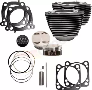 Stroker 131'' M8 S&S Cycle cylinderkit sort - 910-0762