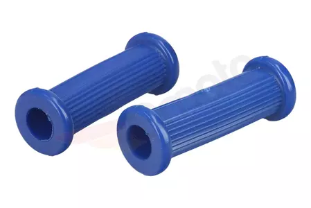 Bestuurdersvoetsteun rubber blauw 2 stuks origineel ontwerp Simson - 546414